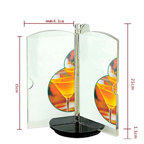 perspex revolving sign stands